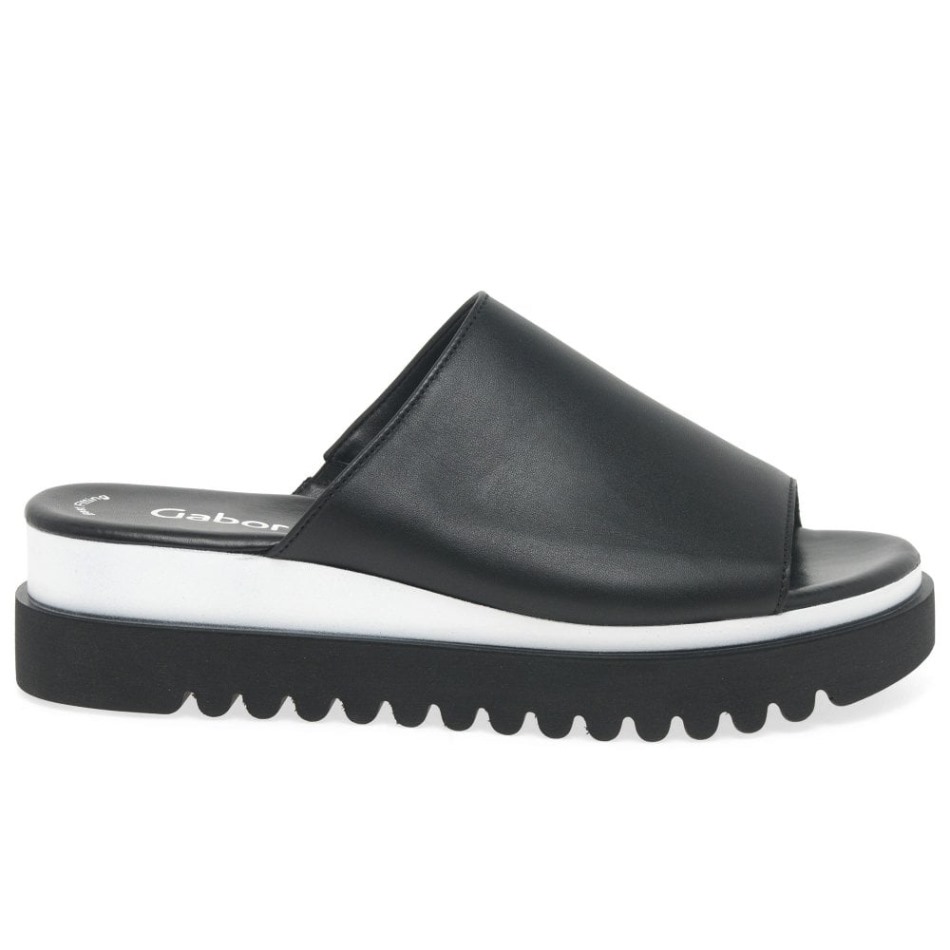 Mules à Plateforme Pour Femmes Emily-rose Noires Gabor | Exclusif